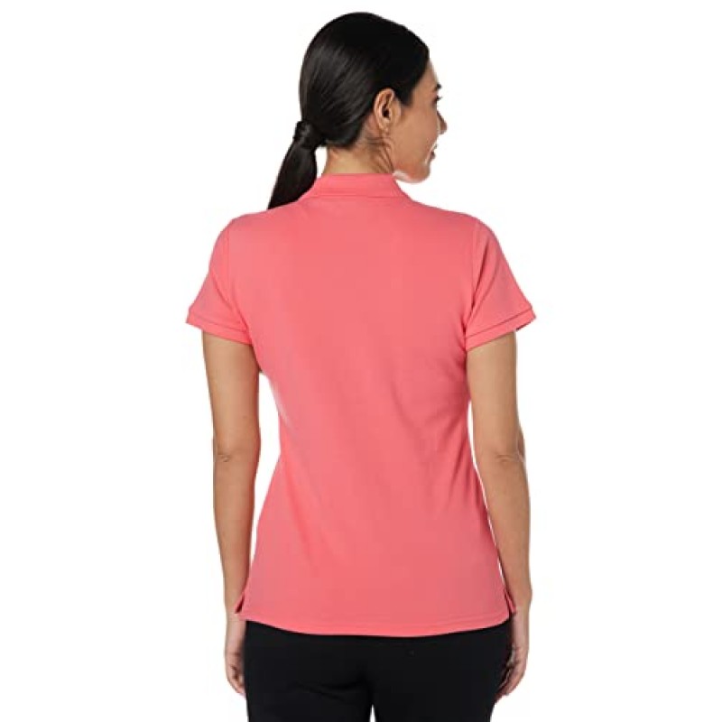 Nautica 여성용 5버튼 반소매 코튼 폴로 셔츠