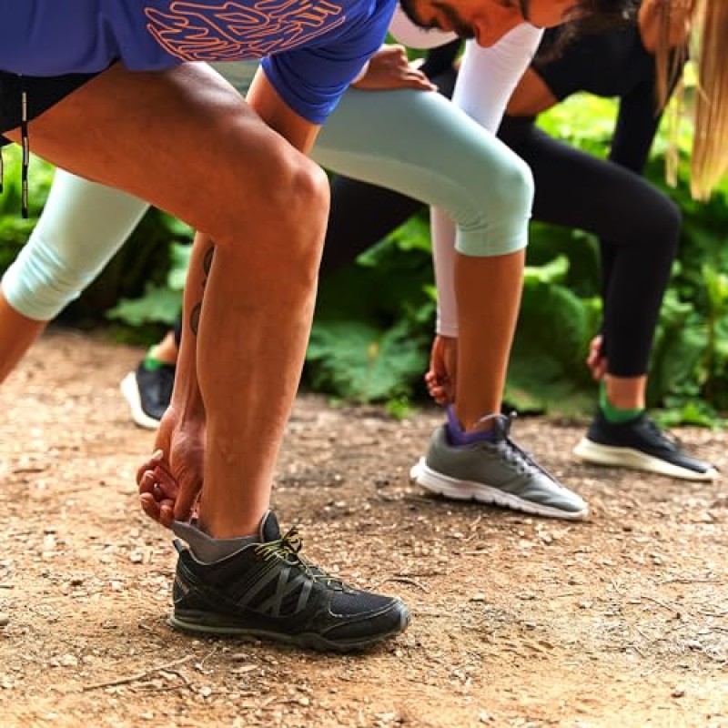 GoWith 얇은 남녀공용 런닝양말, 대나무로 만든 레이온 경량 제로쿠션양말, 스트라이프 로우컷 골프양말