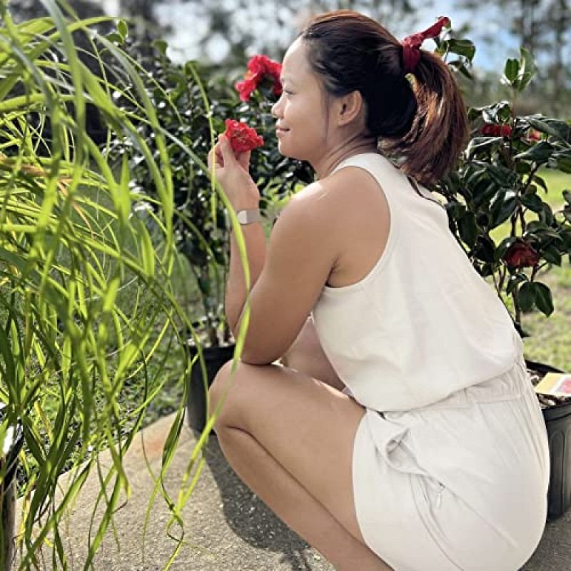 RBX 액티브 스트레치 우븐 롬퍼 여성용 퀵 드라이 민소매 롬퍼 포켓 포함 드로스트링 허리밴드 테니스 하이킹 롬퍼