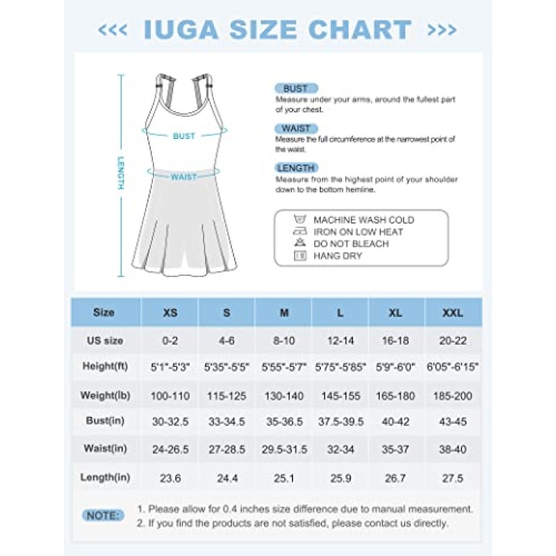 IUGA 여성용 테니스 복장 내장 반바지 & 브라 컷 아웃 트위스트 운동 복장 주머니가 있는 여성용 골프 운동 복장