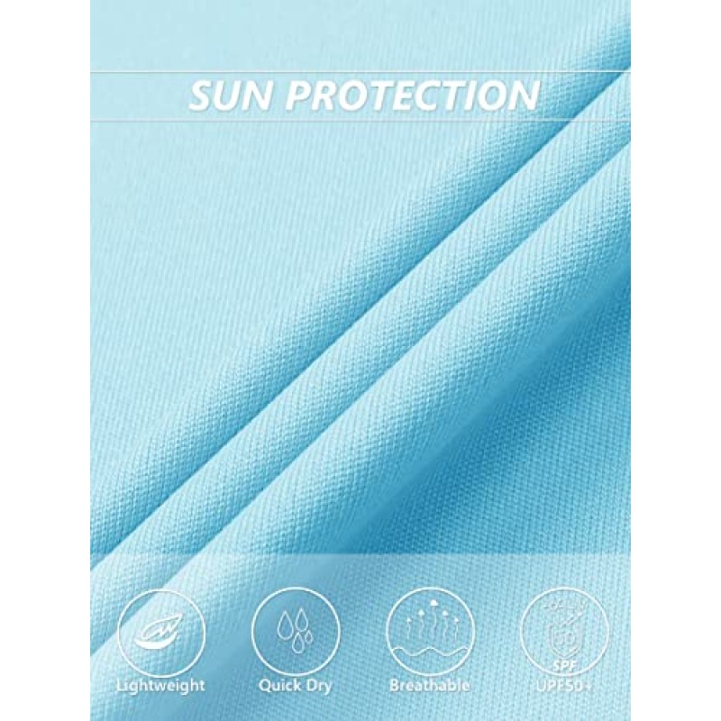 MAGCOMSEN 여성용 티셔츠 v 넥 반팔 UPF 50+ 자외선 차단 성능 빠른 건조 운동 운동 셔츠 티셔츠