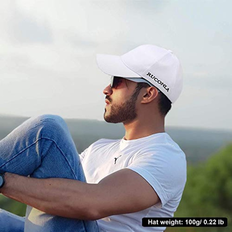 Ruconla 광섬유 캡 LED 모자 7가지 색상 빛나는 빛나는 EDC 야구 모자 USB 충전 라이트 업 캡 심지어 이벤트 휴일을 위한 파티 크리스마스 모자