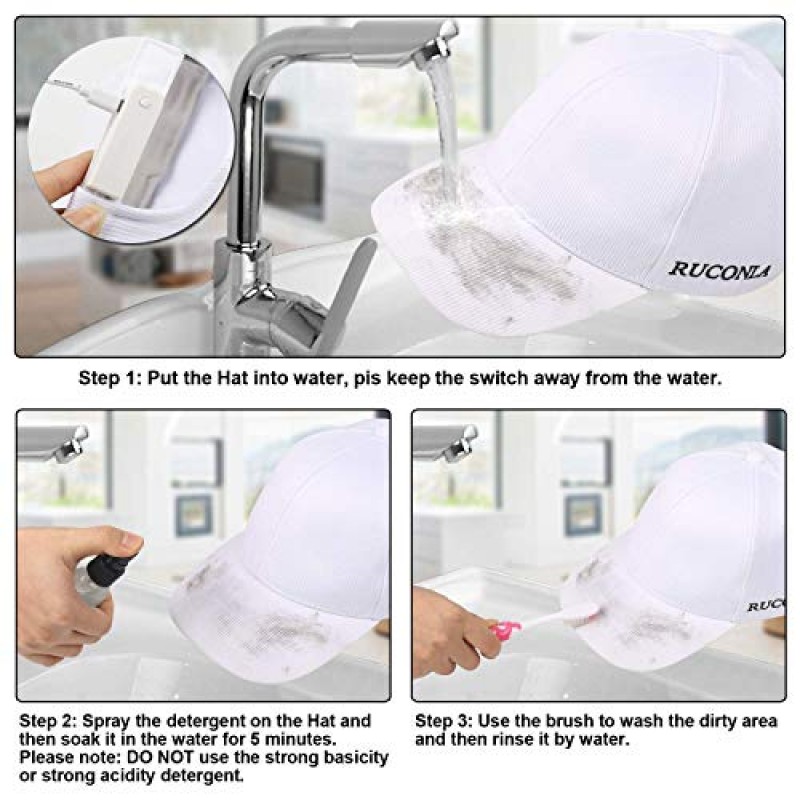 Ruconla 광섬유 캡 LED 모자 7가지 색상 빛나는 빛나는 EDC 야구 모자 USB 충전 라이트 업 캡 심지어 이벤트 휴일을 위한 파티 크리스마스 모자