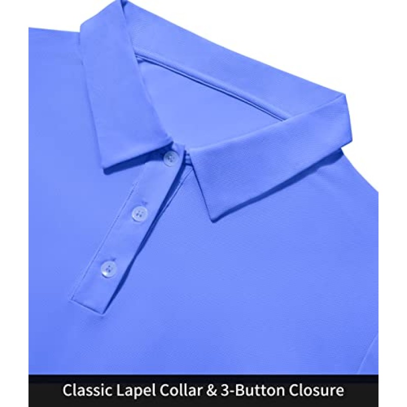 PERSIT 여성용 골프 폴로 셔츠 UPF 50+ 테니스 운동 티셔츠 캐주얼 작업 탑 빠른 건조 소프트 냉각 셔츠