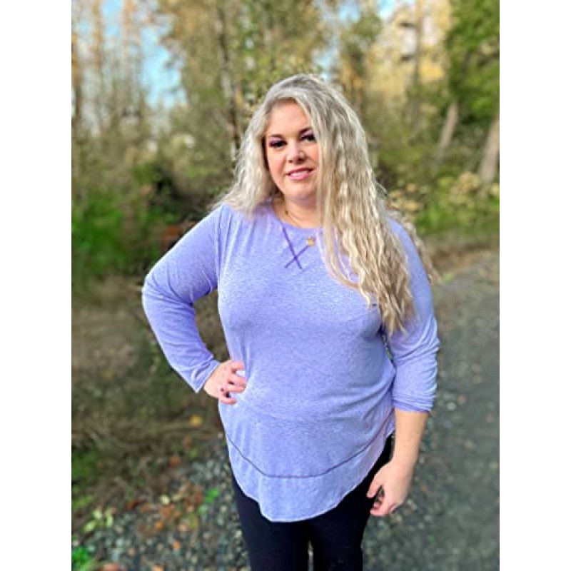 COOTRY 플러스 사이즈 운동 탑 여성용 긴 소매 셔츠 통기성 드라이 피트 운동 체육관 요가 의류