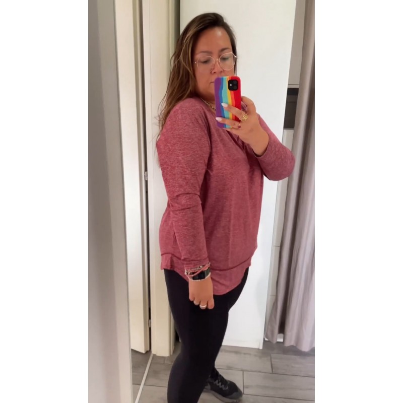 COOTRY 플러스 사이즈 운동 탑 여성용 긴 소매 셔츠 통기성 드라이 피트 운동 체육관 요가 의류