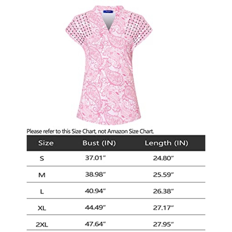 Moydan 여성용 골프 폴로 셔츠 경량 수분 흡수 테니스 운동 티셔츠
