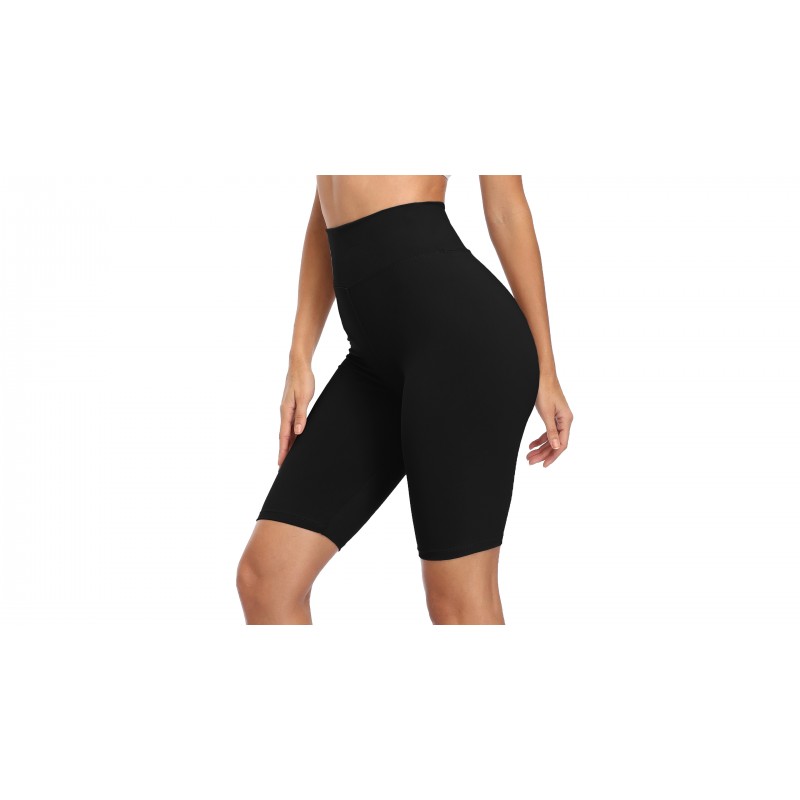 VESHINE 여성용 하이 웨이스트 운동 반바지/요가 카프리 바이커 요가 러닝 압축 운동 반바지 레깅스