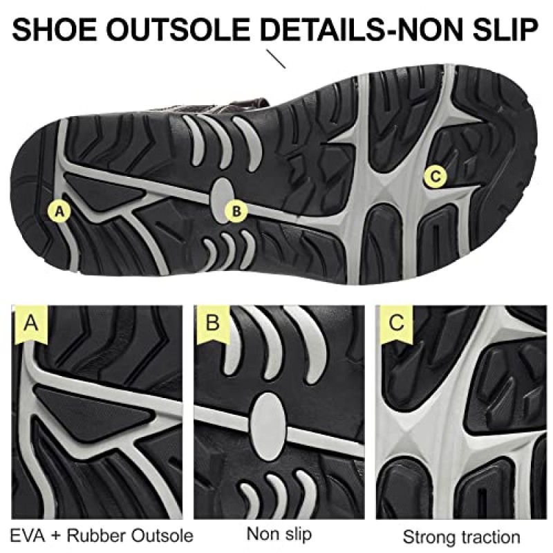 CAMEL CROWN 여성용 편안한 하이킹 샌들 아치 지지대가있는 해변 물 걷기를위한 방수 스포츠 샌들