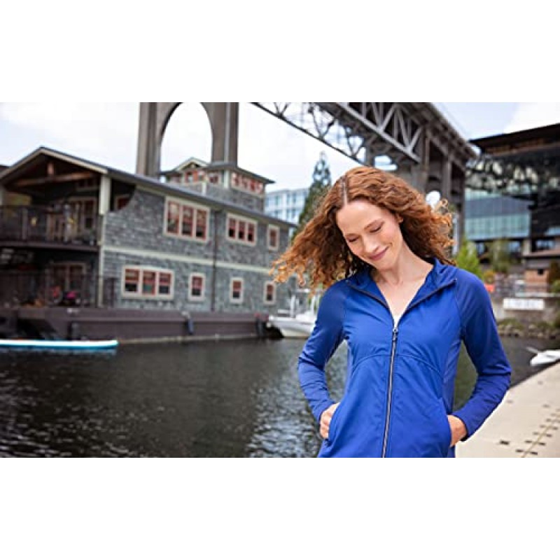 커터 앤 벅 여성용 어댑트 하이브리드 풀집 후디