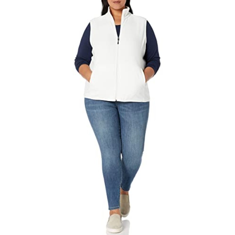 Amazon Essentials 여성용 클래식핏 민소매 폴라 소프트 플리스 조끼(플러스 사이즈로 구매 가능)