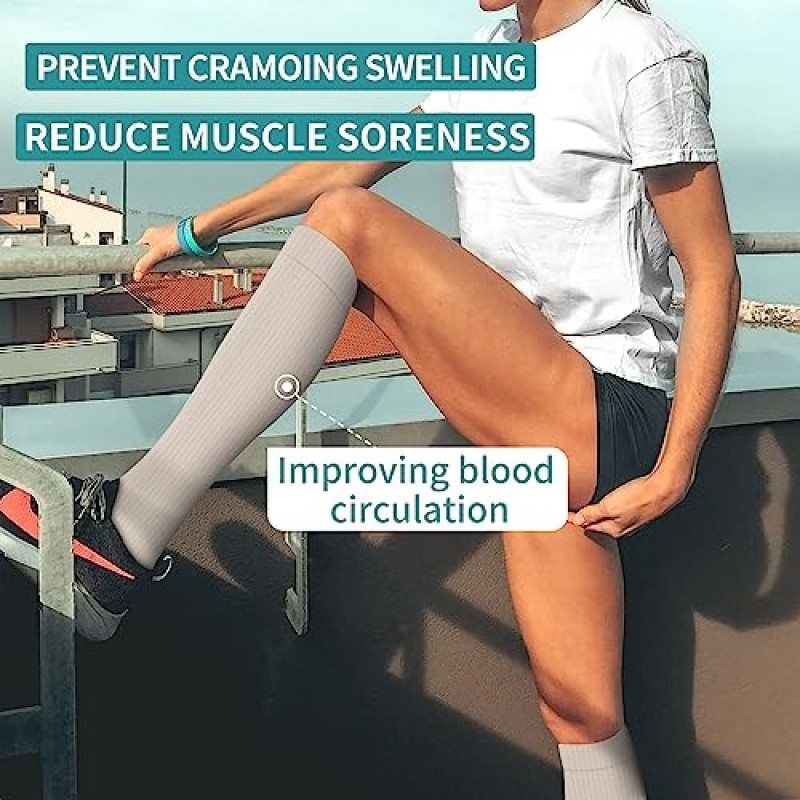 Laite Hebe 4 쌍-여성 및 남성 순환을 위한 압축 양말-간호사, 달리기, 운동을 위한 최고의 지원
