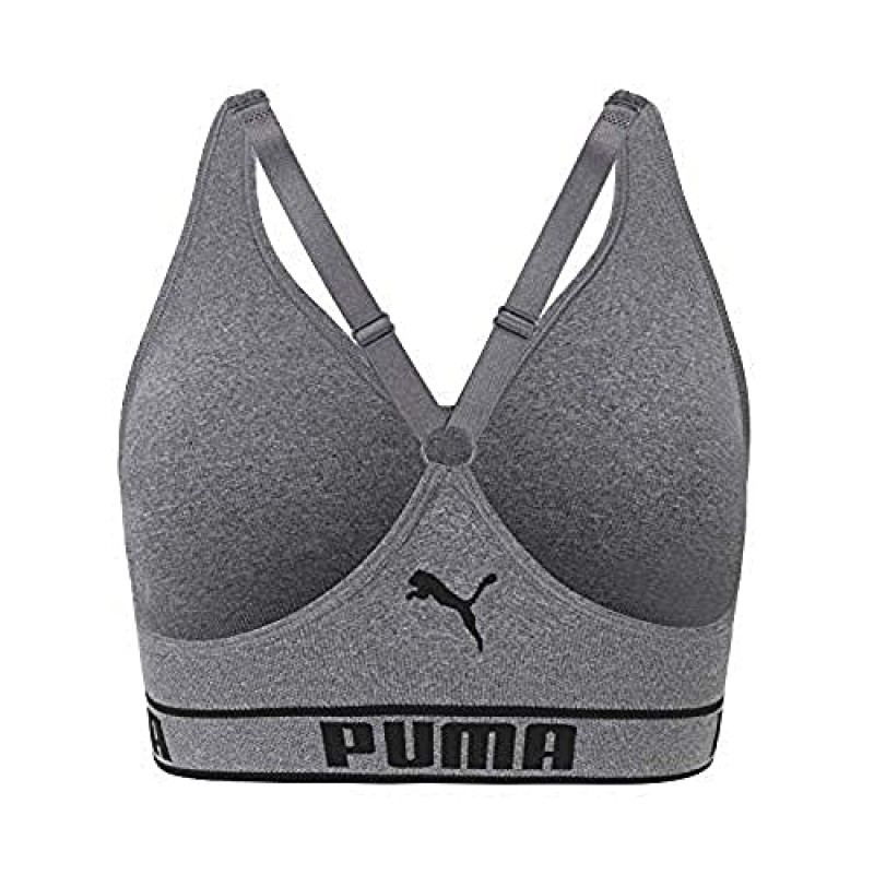 PUMA 여성용 심리스 스포츠 브라