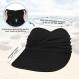 Zando Womens Sun Visor Hat 여성용 와이드 브림 썬 모자 UV 보호 여성용 여름 해변 모자 접이식 스포츠 바이저