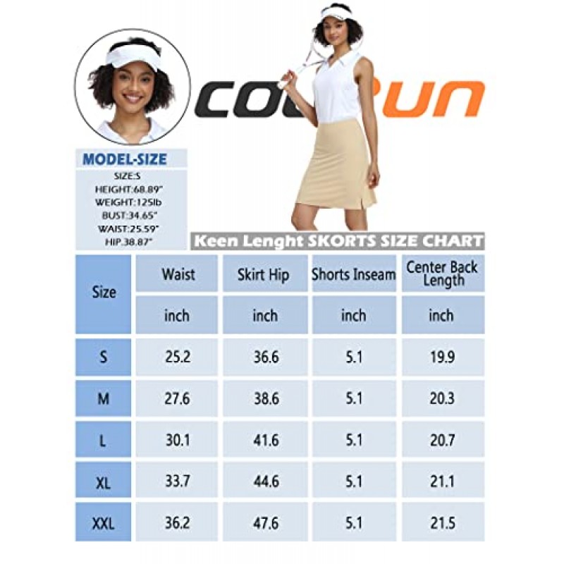 COOrun 여성용 Skorts 스커트 20 