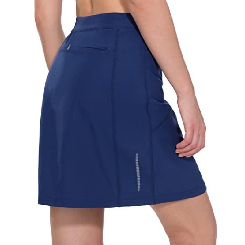 Little Donkey Andy 여성용 운동 Skort 스커트 UPF 50+ 퀵 드라이 골프 테니스 인과 스커트(포켓 포함)