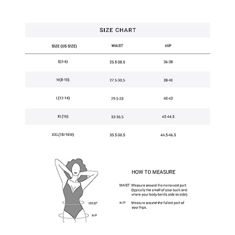 Holipick 수영 스커트 여성용 하이 웨이스트 스커트 수영복 Drawstring Tummy Control 수영복 바지 내장 브리프