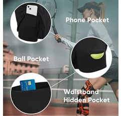 HOTSUIT 새로 출시된 테니스 스커트 하이 웨이스트 Skorts 스커트 여성용 반바지 Pleated Athletic 골프 스커트