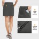 BALEAF 여성용 야외 Skort UPF 50 활성 운동 Skort 지퍼 포켓이 있는 캐주얼 Skort 스커트 하이킹 골프