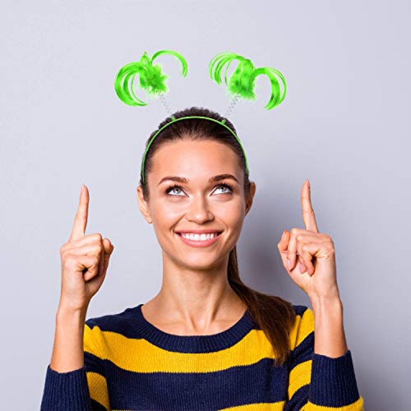 3 조각 묶은 머리 Headbopper 가짜 깃털 묶은 머리 머리띠 할로윈 의상 모자를 쓰고 있죠 액세서리