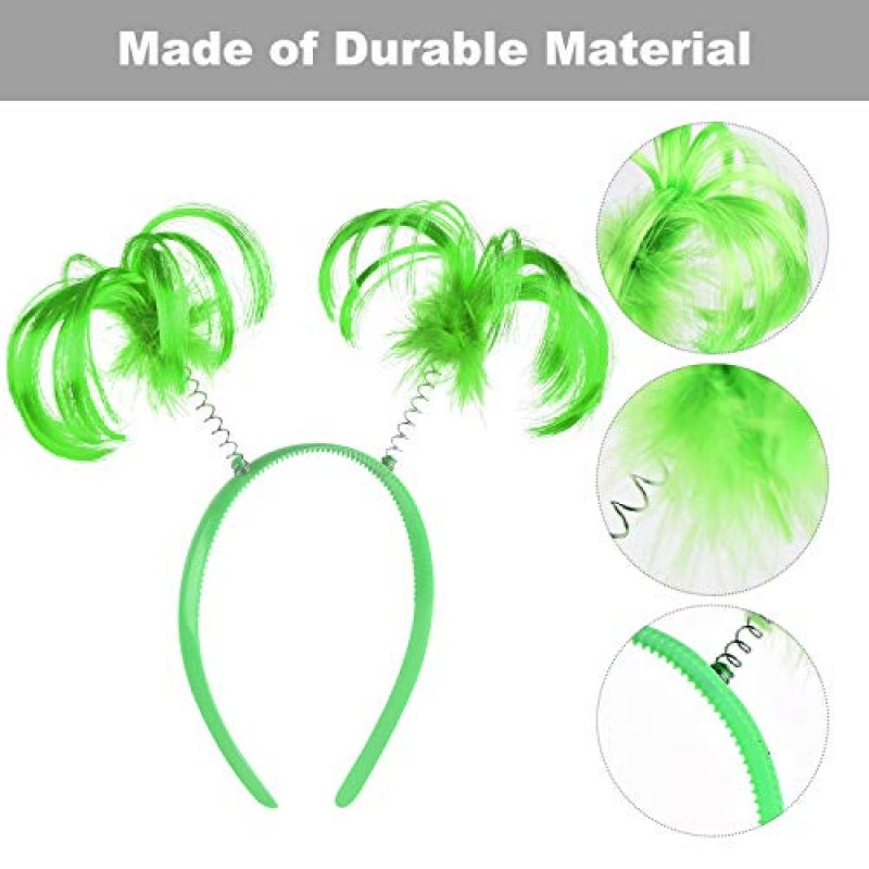 3 조각 묶은 머리 Headbopper 가짜 깃털 묶은 머리 머리띠 할로윈 의상 모자를 쓰고 있죠 액세서리