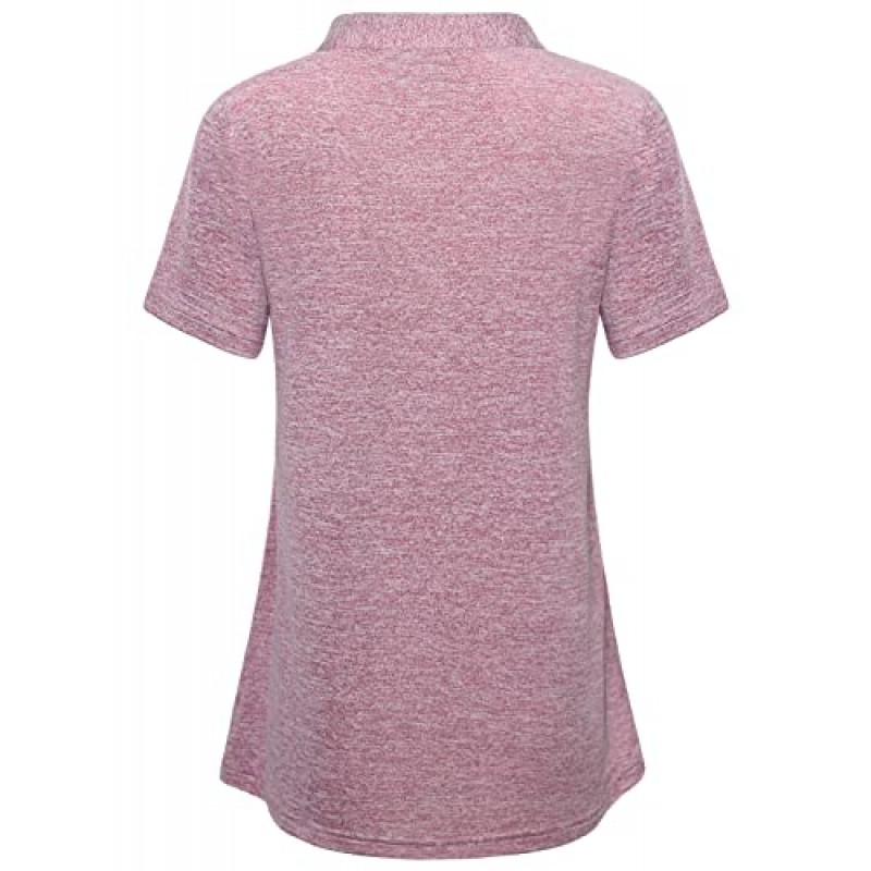 MISS FORTUNE 여성용 골프 폴로 셔츠 빠른 건조 운동 운동 Ruuning Yoga Tops