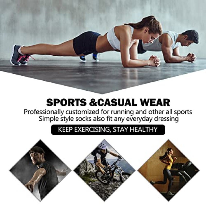 쇼 없음 운동 양말, ZEALWOOD 남녀공용 메리노 울 초경량 러닝 테니스 골프 양말, 1/3쌍