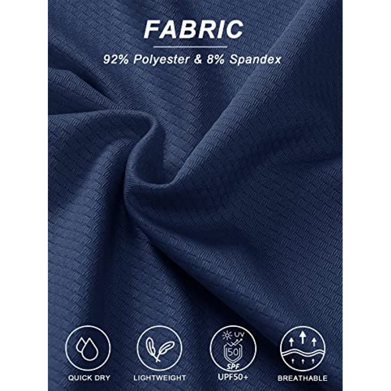 TACVASEN 여성용 UPF 50+ 하이킹 셔츠 풀 지퍼 자외선 차단 포켓이 있는 퀵 드라이 셔츠 야외 퍼포먼스 러닝