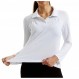 JACK SMITH 여성용 골프 셔츠 긴 소매 폴로 셔츠 Quick Dry Pleated UPF 50+ 버튼 캐주얼 테니스 운동용 탑 S-2XL
