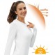 여성용 긴 소매 운동 셔츠 UPF 50+ 러닝 하이킹 UV 자외선 차단 티셔츠 Quick Dry Thumb Holes Outdoor Tops