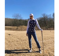 Soneven 여성용 칼라 V 넥 긴 소매 폴로 셔츠 모이스처 위킹 골프 T 셔츠 캐주얼 작업용 슬림 피트