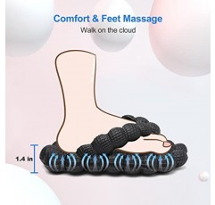 scecocrs 버블 슬라이드 여성용 플립 플롭 남성용, 두꺼운 쿠션 골프 공 슬라이드 플랫폼 마사지 비치 풀 샤워 욕실 샌들 핑크