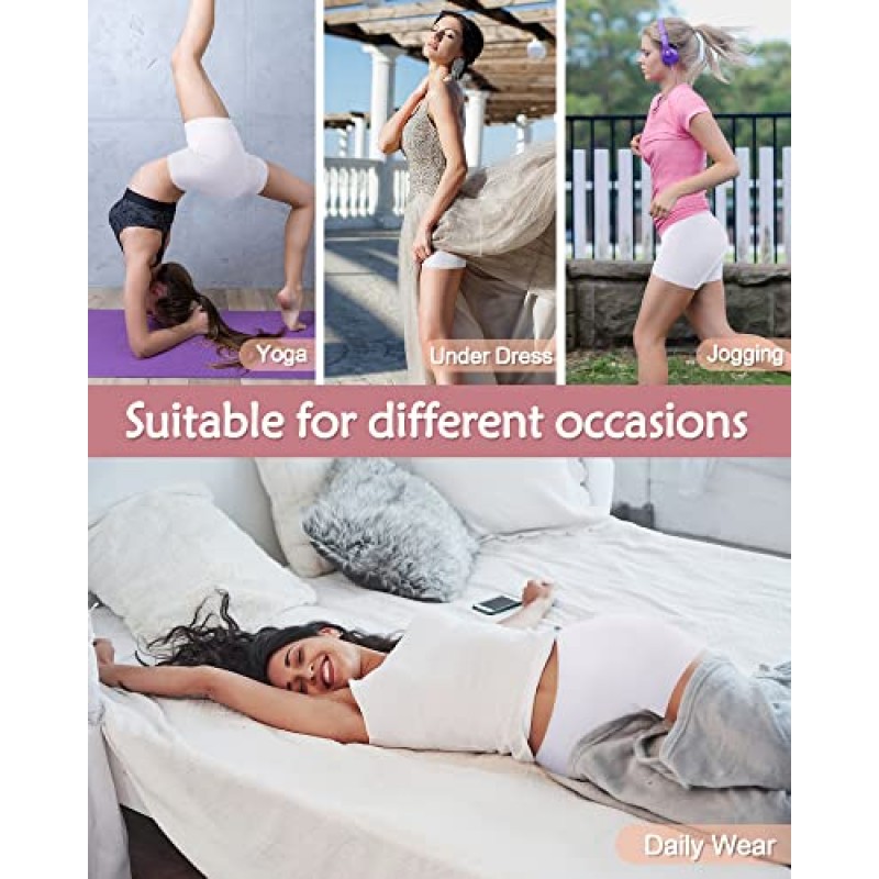 여성용 슬립 반바지, 언더 드레스 용 편안한 부드러운 반바지 Seamless Boyshorts Anti-chafing Shapewear Shorts
