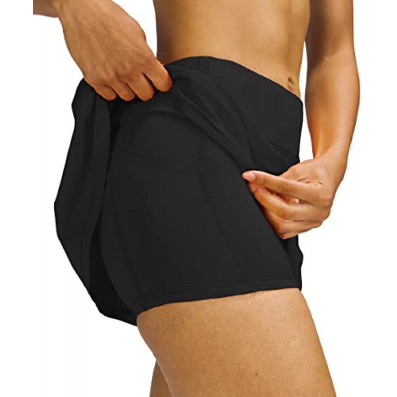 MEIVSO 여성용 주름 운동 테니스 스커트 포켓 포함 액티브웨어 스포츠 Skort 내장 반바지