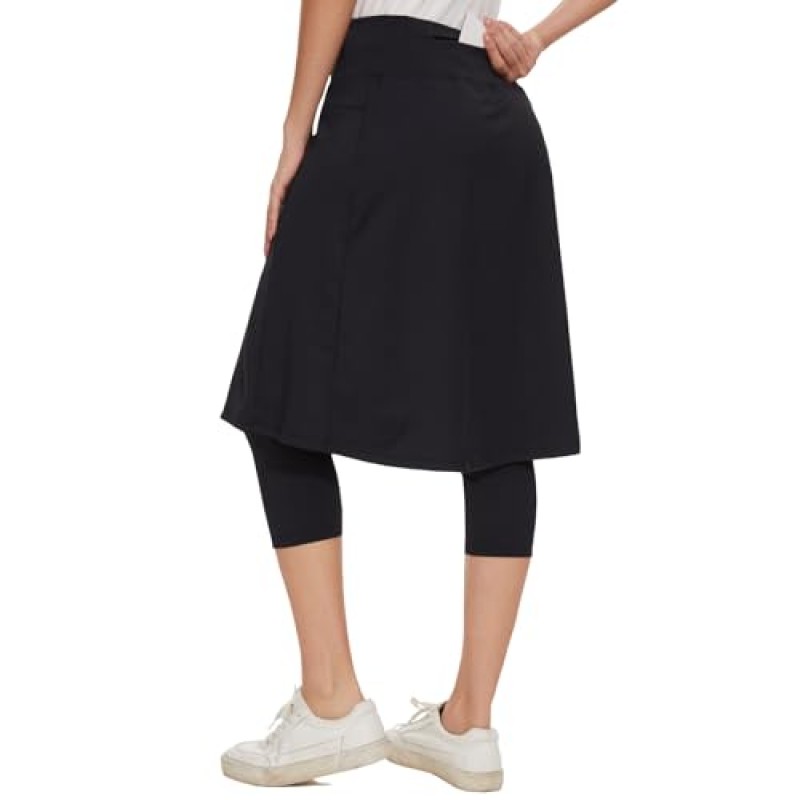 NOOYME 미디 스커트 여성용 운동 Skorts 3개 포켓 겸손한 스커트 Active Running Skort