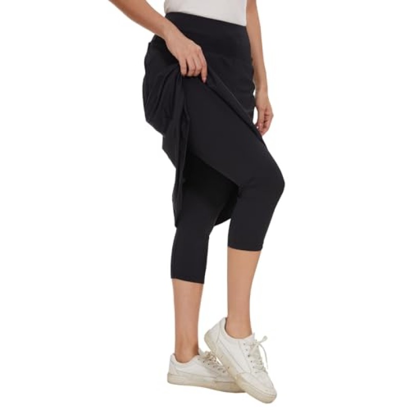 NOOYME 미디 스커트 여성용 운동 Skorts 3개 포켓 겸손한 스커트 Active Running Skort
