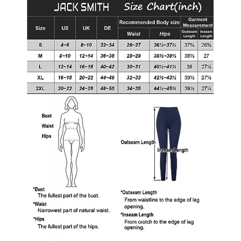 JACK SMITH 여성용 골프 바지 포켓 포함 스트레치 작업 발목 바지 요가 비즈니스 여행을위한 하이 웨이스트 드레스 바지