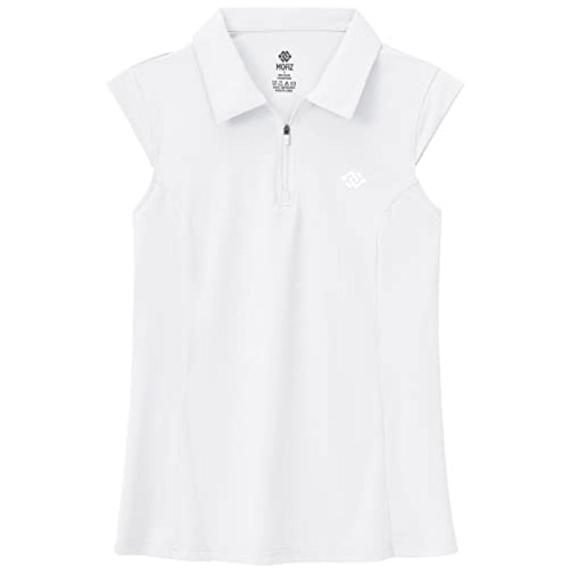 MoFiz 여성 Racerback 민소매 골프 폴로 셔츠 v 넥 칼라리스 테니스 러닝 탱크 탑 Quick Dry Athletic Casual