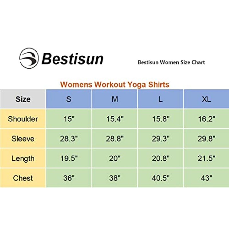 Bestisun 귀여운 긴 소매 운동 러닝 셔츠 여성을위한 운동 요가 체육관 자르기 탑
