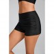Yilisha Womens 하이 웨이스트 수영 반바지 블랙 보드 반바지 수영복 바지 수영 수영복 반바지