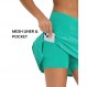 TURBOFIT Pleated 테니스 스커트 여성용 하이 웨이스트 운동 골프 Skorts 스커트 포켓 반바지 달리기 운동용