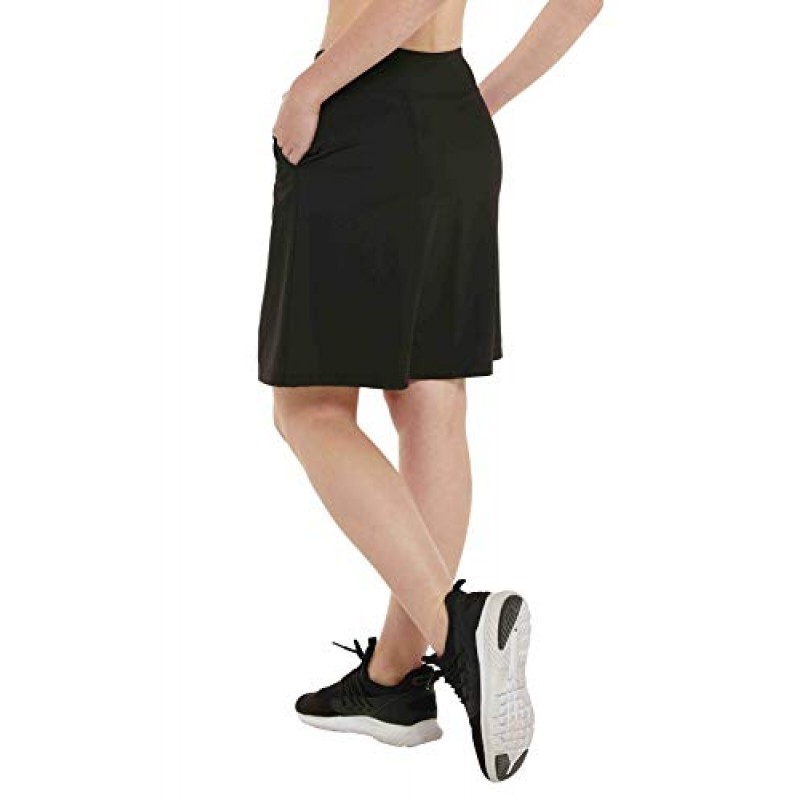 HonourSex 여성 Skorts 무릎 길이 스커트 인과 Skorts 스커트 포켓 골프 스커트 플러스 사이즈 Skorts