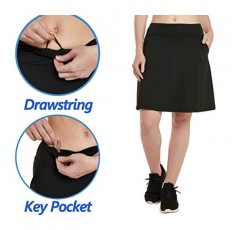 HonourSex 여성 Skorts 무릎 길이 스커트 인과 Skorts 스커트 포켓 골프 스커트 플러스 사이즈 Skorts