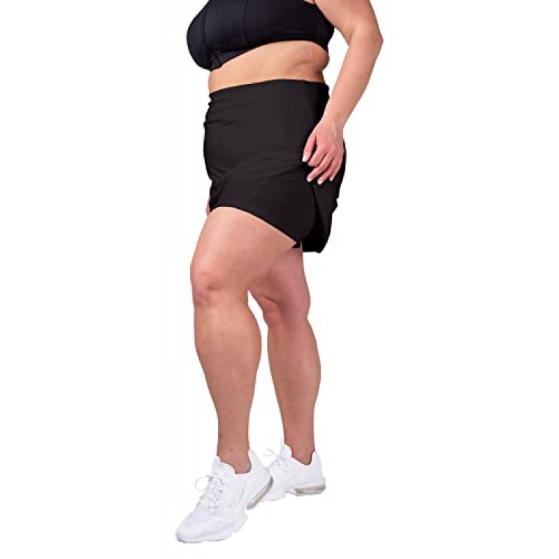 Inerzia 2 Pack Skorts 여성용 플러스 사이즈 스커트 여성용 하이 웨이스트 액티브 Skort 골프 및 테니스 스커트