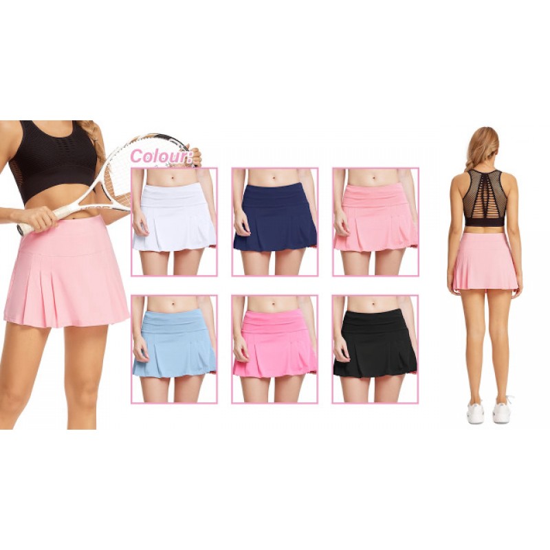 테니스 스커트 여성 운동 Skort Pleated 스커트 운동 러닝 스커트 포켓이있는 여성용 골프 스커트 Y2K 미니 스커트