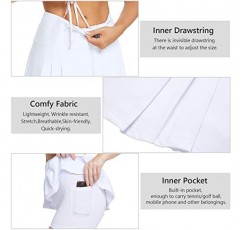 테니스 스커트 여성 운동 Skort Pleated 스커트 운동 러닝 스커트 포켓이있는 여성용 골프 스커트 Y2K 미니 스커트