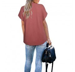 Vivilli Womens 폴로 셔츠 여성용 반팔 탑 및 블라우스 지퍼가 달린 칼라 비즈니스 캐주얼 탑 루즈핏 작업 폴로