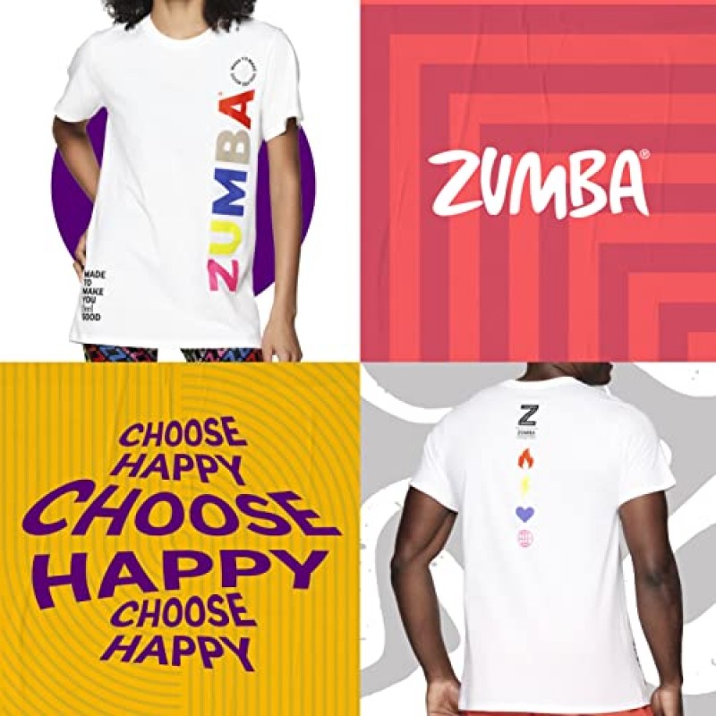 ZUMBA 100% 면 셔츠, 남녀공용 재미있고 편안한 액티브 탑