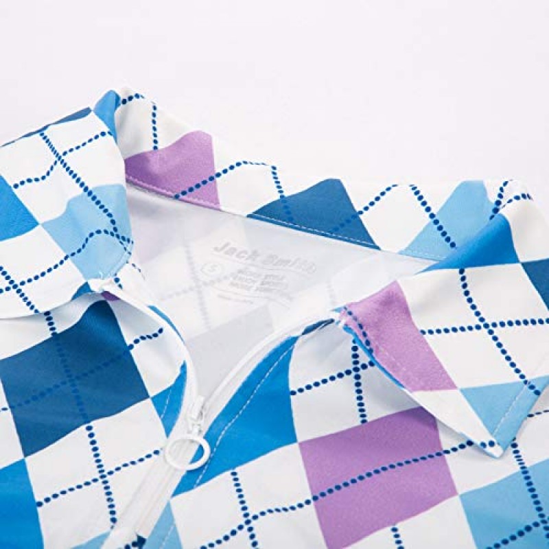 JACK SMITH 여성 긴 소매 수분 흡수 스포츠 골프 폴로 셔츠 상의