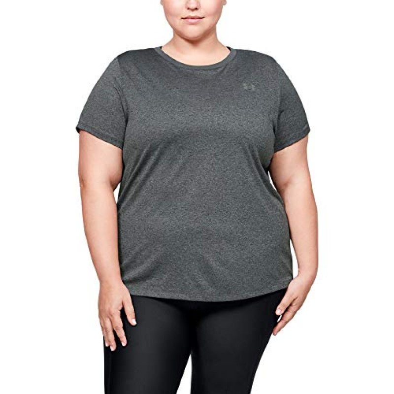 Under Armour 여성 테크 반팔 크루 - 솔리드